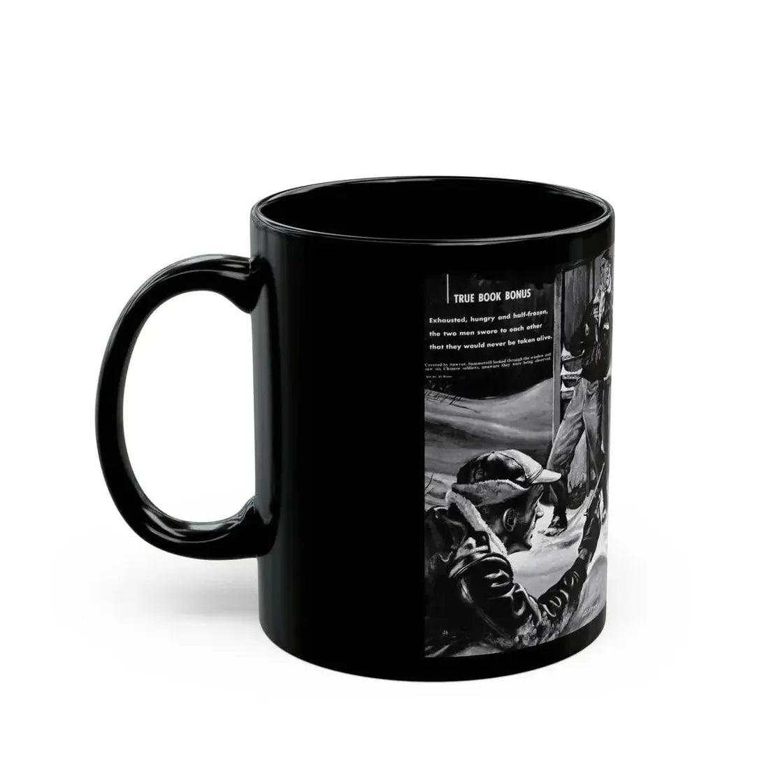 Death Before Capture', Action for Men, May 1960 - Black Coffee Mug - Go Mug Yourself