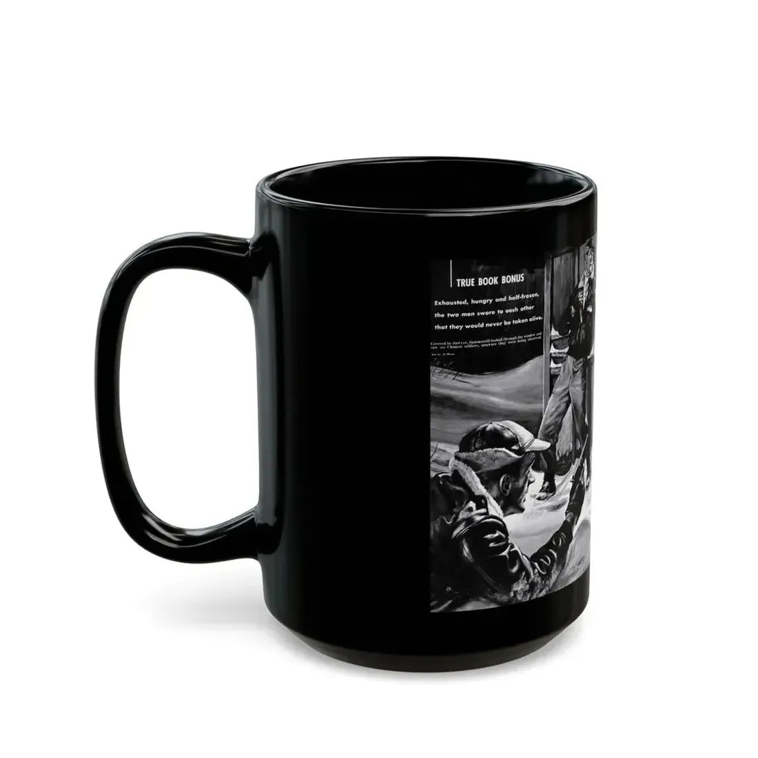 Death Before Capture', Action for Men, May 1960 - Black Coffee Mug - Go Mug Yourself