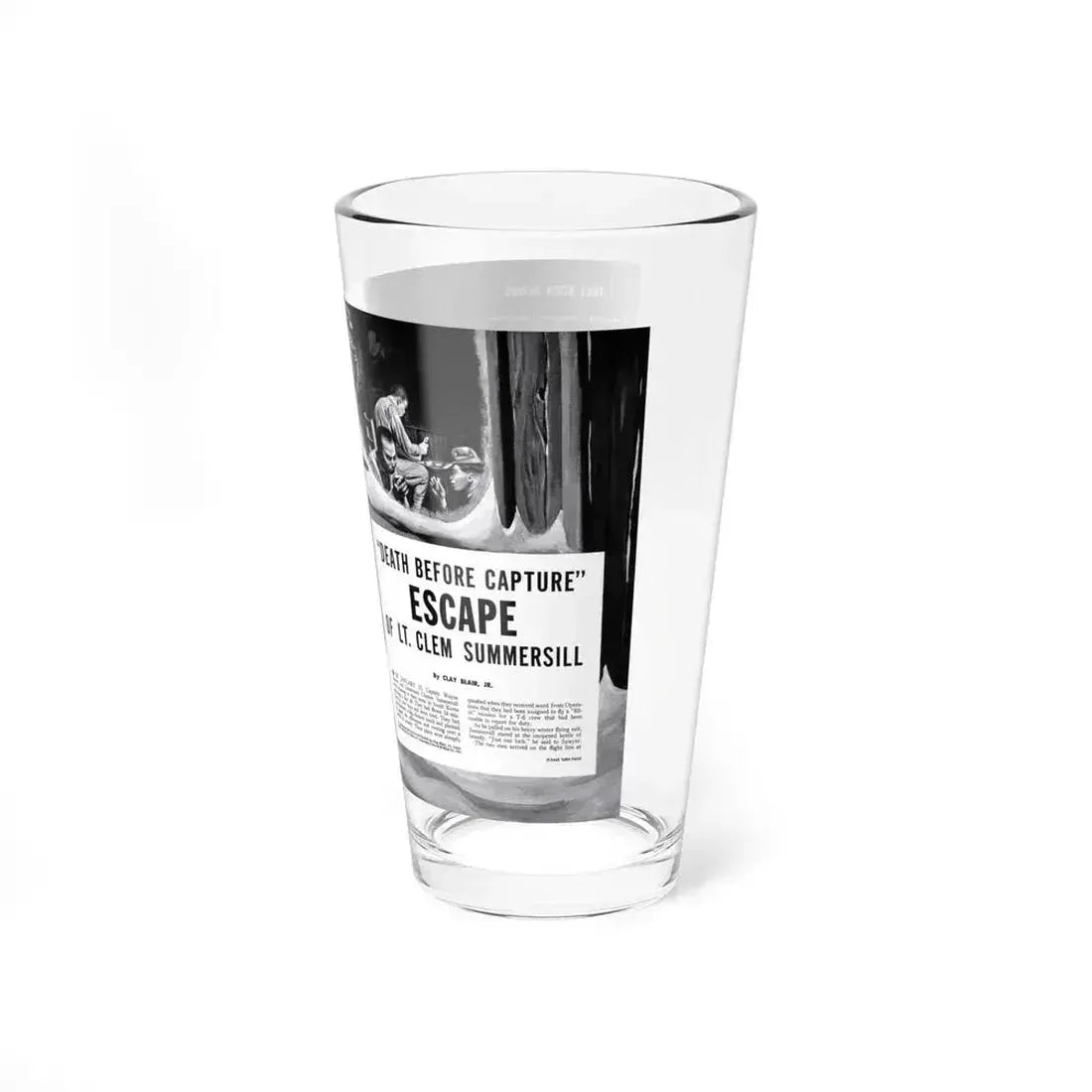 Death Before Capture', Action for Men, May 1960 - Pint Glass 16oz - Go Mug Yourself