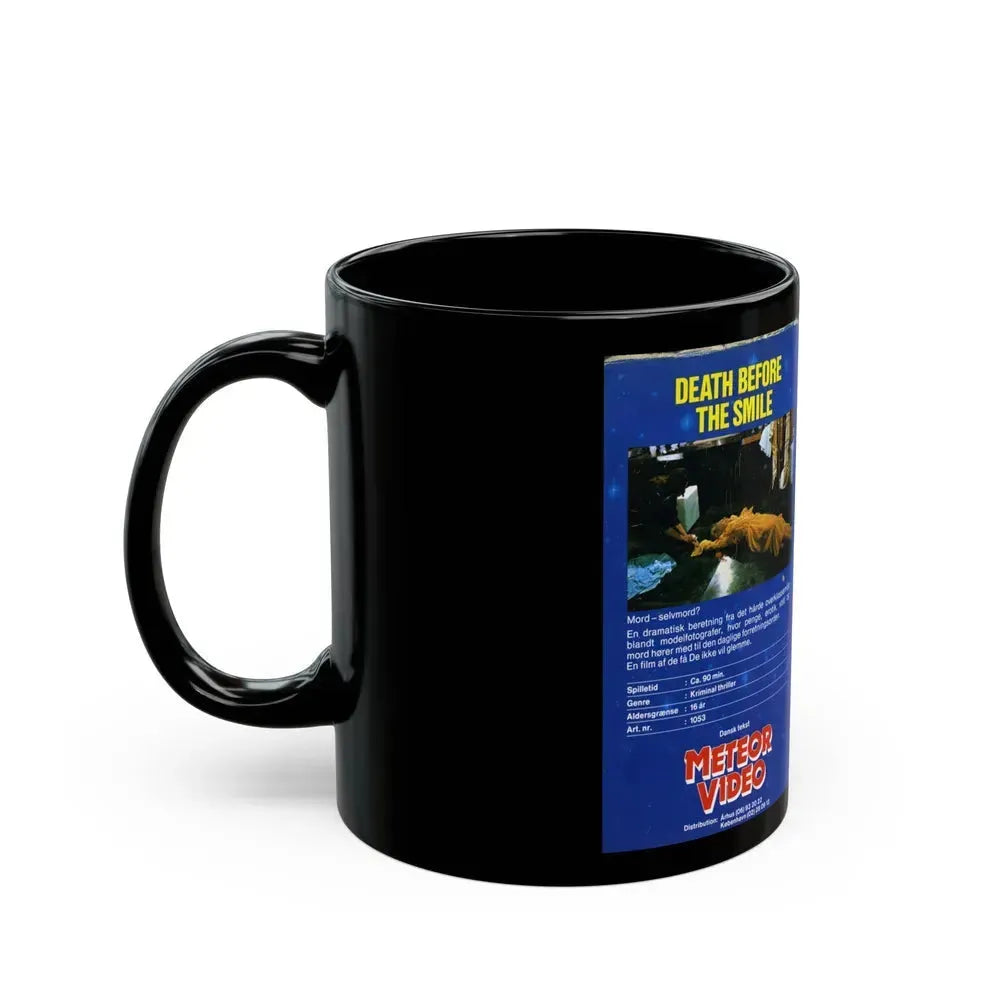 DEATH BEFORE THE SMILE (VHS COVER) - Black Coffee Mug - Go Mug Yourself