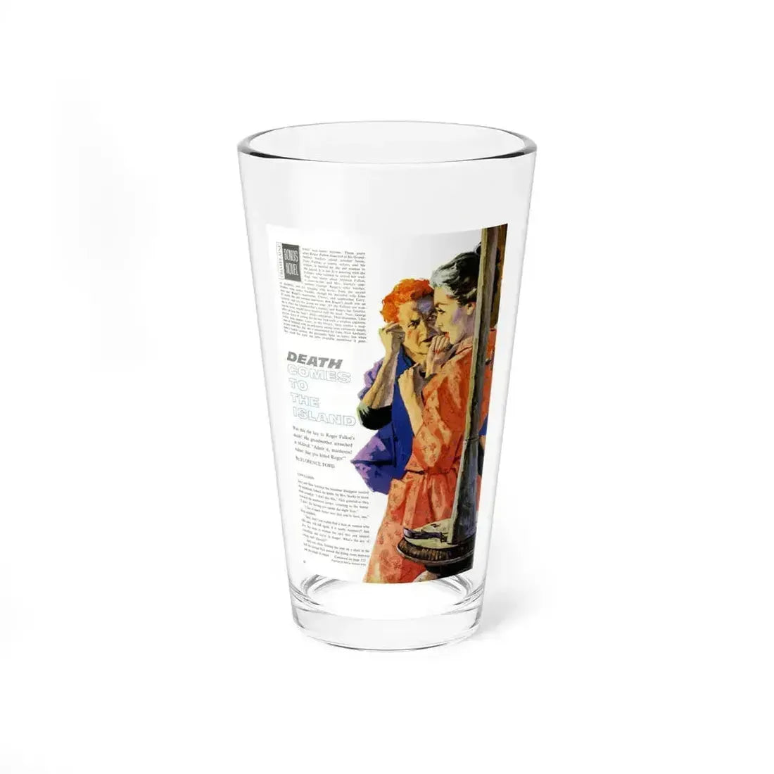 Death Comes To The Island, Chatelaine, September 1960 - Pint Glass 16oz 16oz - Go Mug Yourself