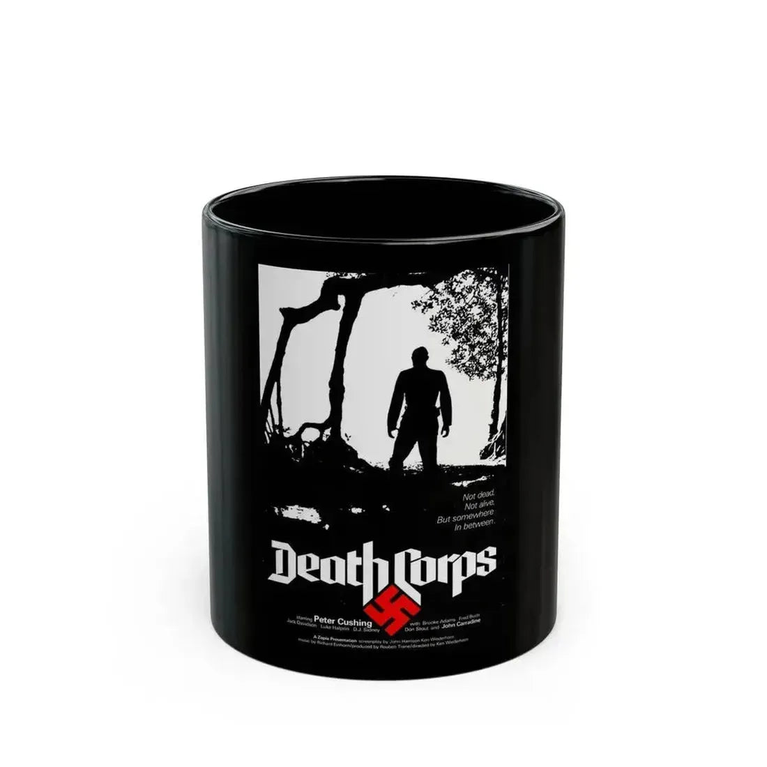 DEATH CORPS (SHOCK WAVES) 1977 Movie Poster - Black Coffee Mug 11oz - Go Mug Yourself