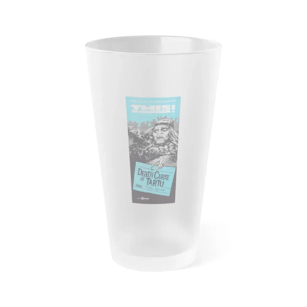 DEATH CURSE OF TARTU 1966 Movie Poster - Frosted Pint Glass 16oz Default Title - Go Mug Yourself
