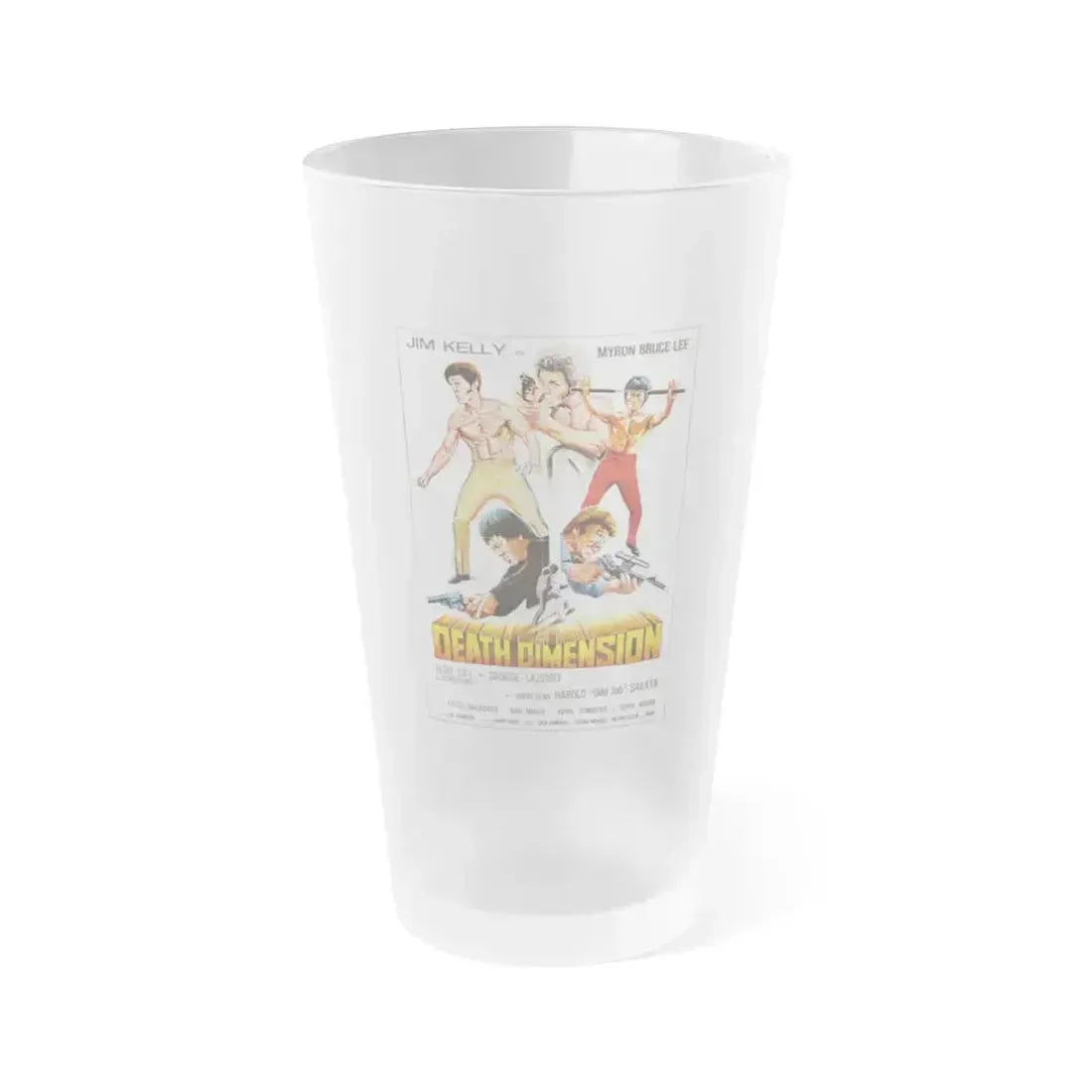 DEATH DIMENSION (2) 1978 Movie Poster - Frosted Pint Glass 16oz 16oz Frosted - Go Mug Yourself
