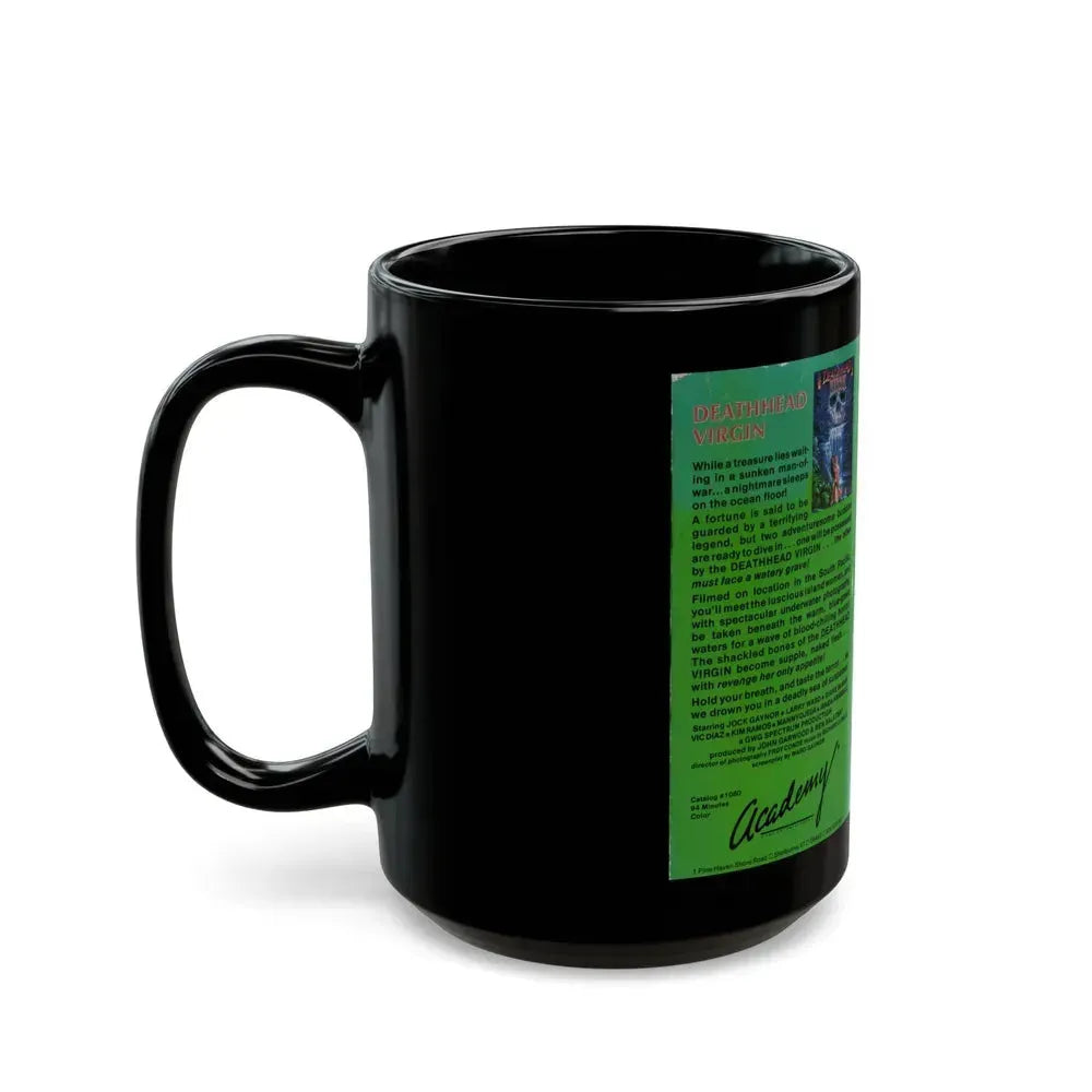 DEATH HEAD VIRGIN (VHS COVER) - Black Coffee Mug - Go Mug Yourself