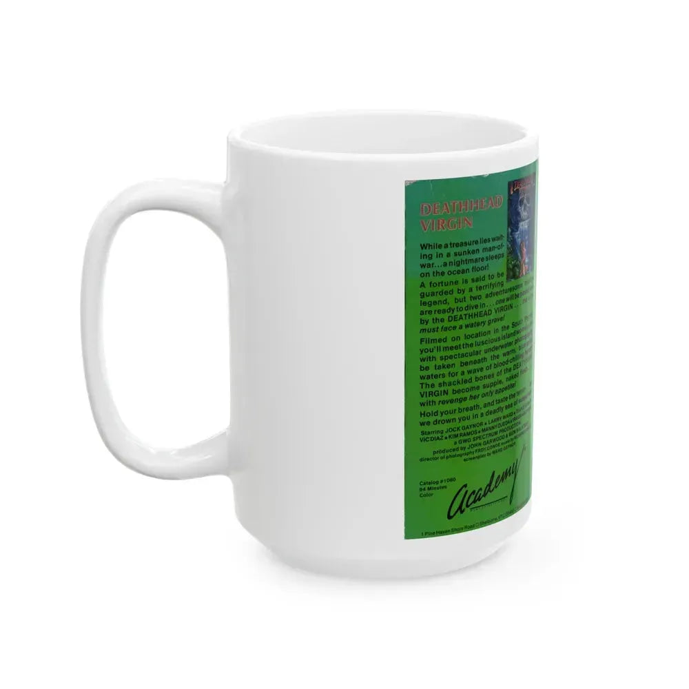 DEATH HEAD VIRGIN (VHS COVER) - White Coffee Mug - Go Mug Yourself