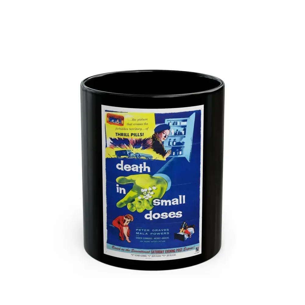DEATH IN SMALL DOSES 1957 Movie Poster - Black Coffee Mug 11oz - Go Mug Yourself