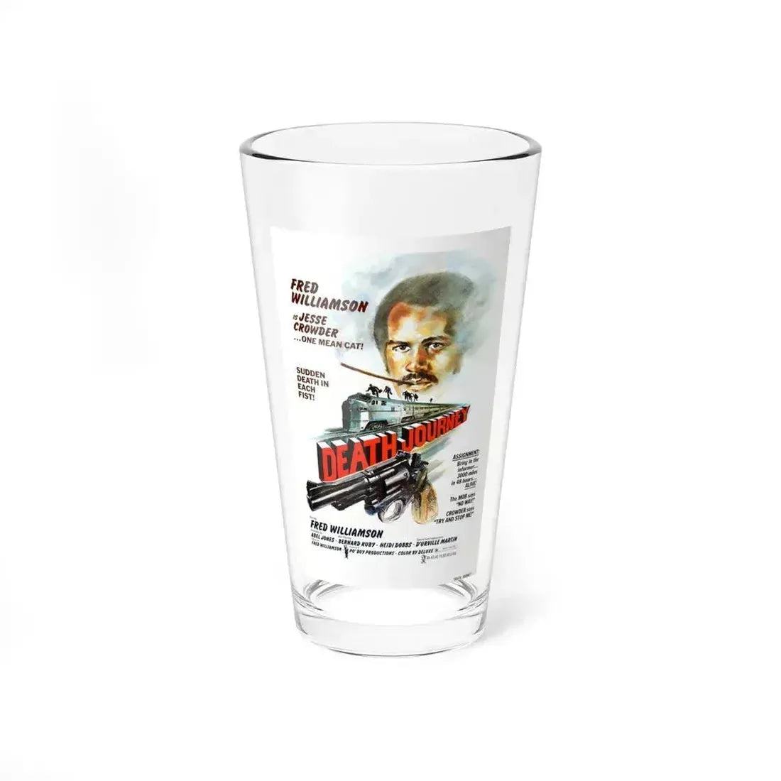 DEATH JOURNEY 1976 Movie Poster - Pint Glass 16oz 16oz - Go Mug Yourself