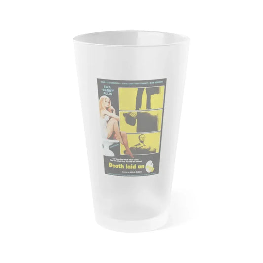 DEATH LAID AN EGG 1968 Movie Poster - Frosted Pint Glass 16oz Default Title - Go Mug Yourself