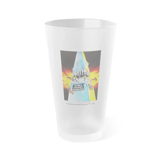 DEATH MACHINES 1976 Movie Poster - Frosted Pint Glass 16oz Default Title - Go Mug Yourself