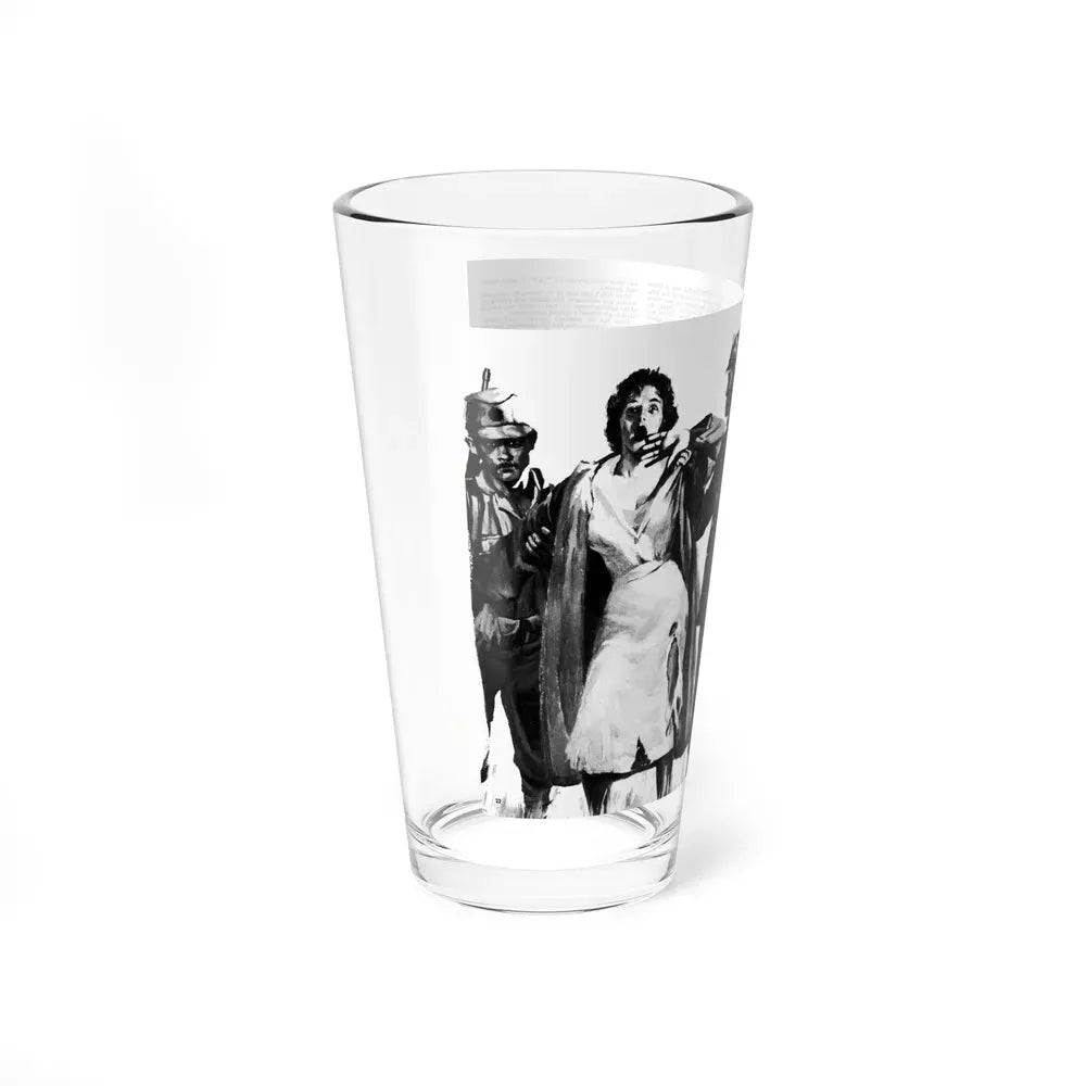 Death March In New Guinea, Man's Adventure, December 1964 - Pint Glass 16oz - Go Mug Yourself