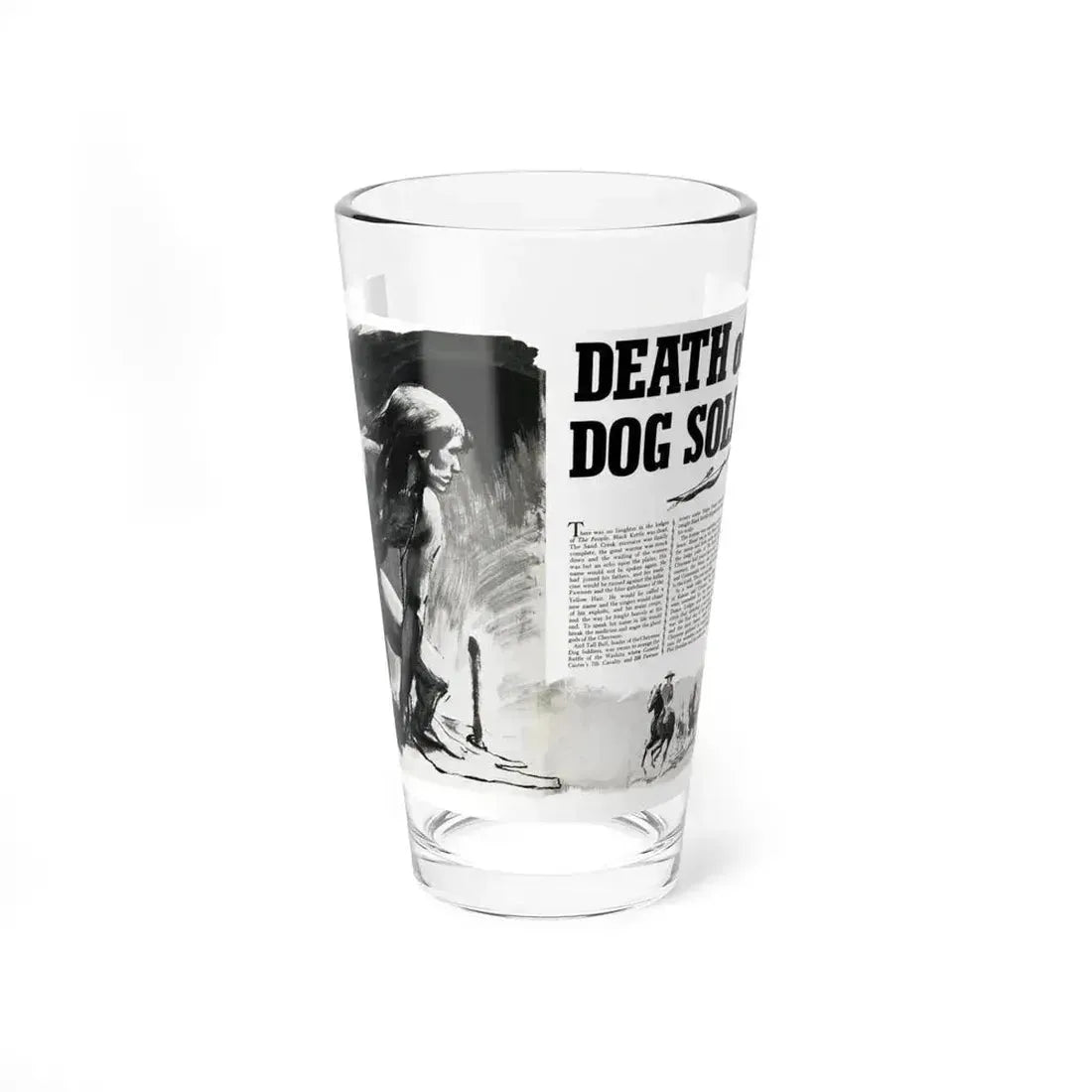 Death of a Dog Soldier, Valor magazine, November1968 - Pint Glass 16oz 16oz - Go Mug Yourself