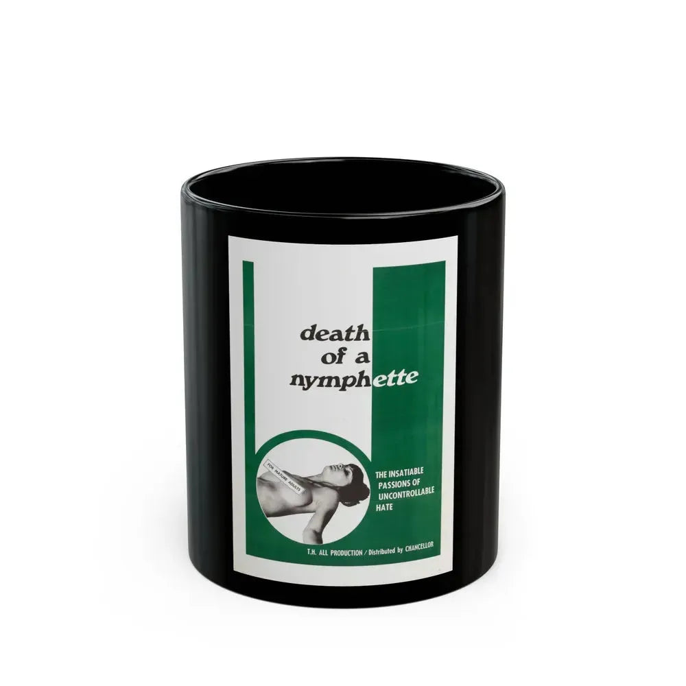 DEATH OF A NYMPHETTE 1967 Movie Poster - Black Coffee Mug 11oz - Go Mug Yourself
