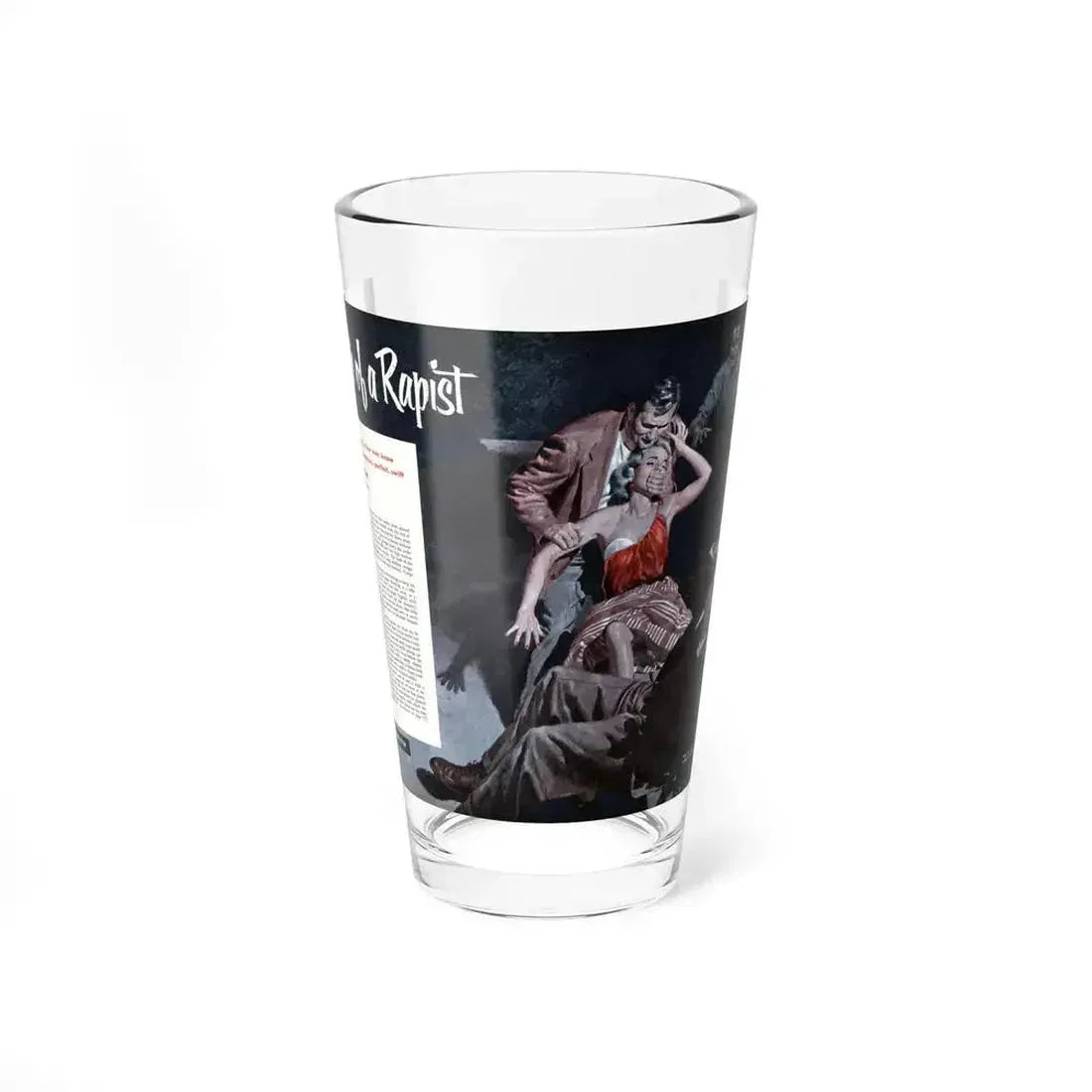 Death of a Rapist, Cavalier magazine, January 1953 - Pint Glass 16oz 16oz - Go Mug Yourself