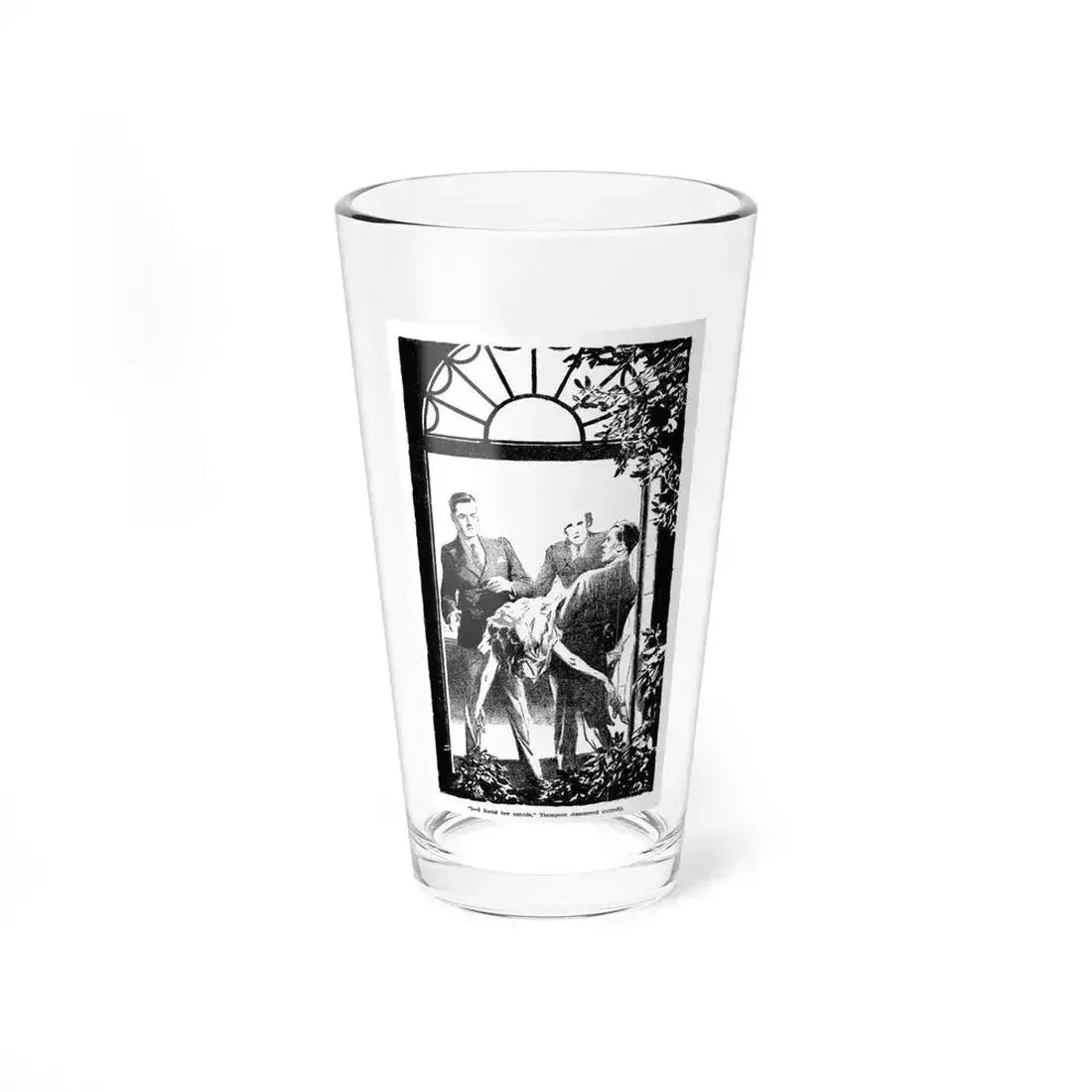 Death On The Doorstep, Blue Book Magazine, July 1940 - Pint Glass 16oz 16oz - Go Mug Yourself