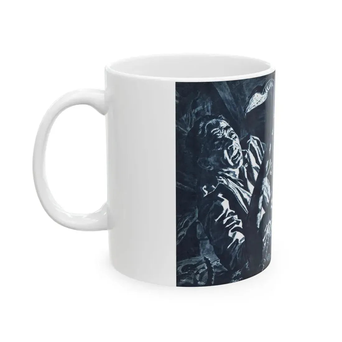 Death on the Loose, Bluebook for Men, February 1961 - White Coffee Mug - Go Mug Yourself