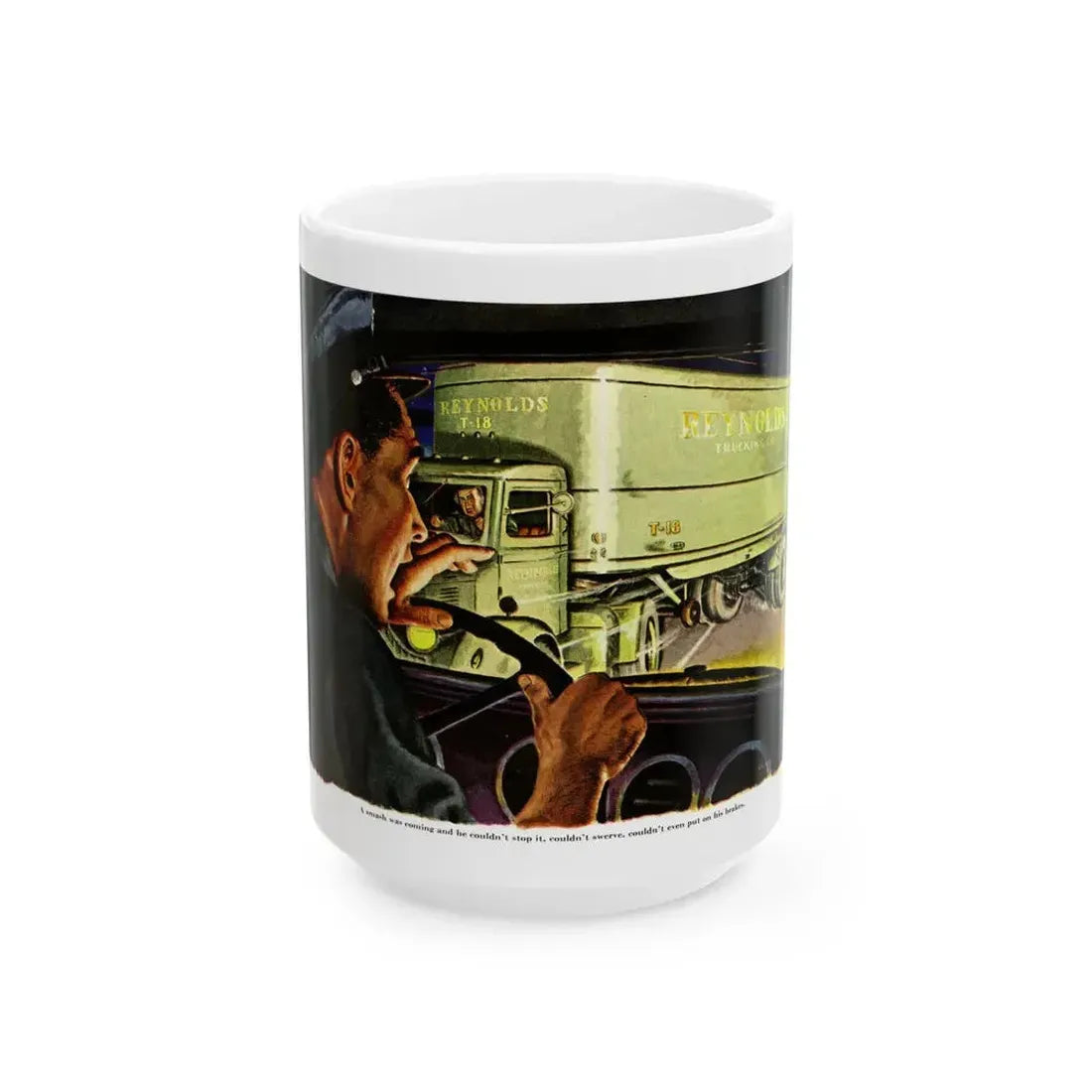 Death On Wheels, 1948 - White Coffee Mug 15oz - Go Mug Yourself