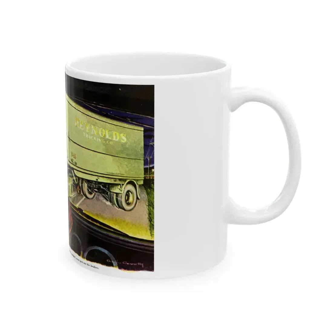 Death On Wheels, 1948 - White Coffee Mug - Go Mug Yourself