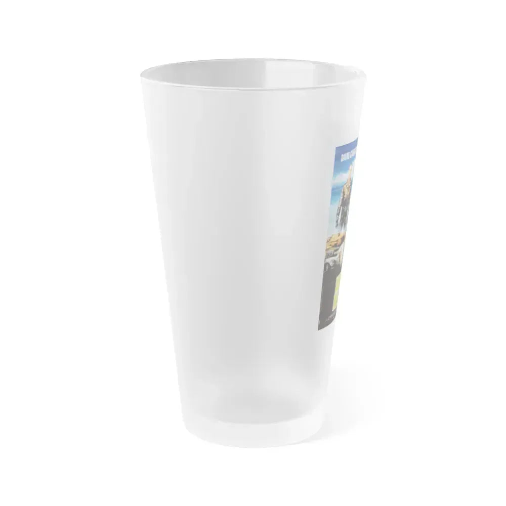 DEATH RACE 2000 (FRENCH) 1975 Movie Poster - Frosted Pint Glass 16oz - Go Mug Yourself