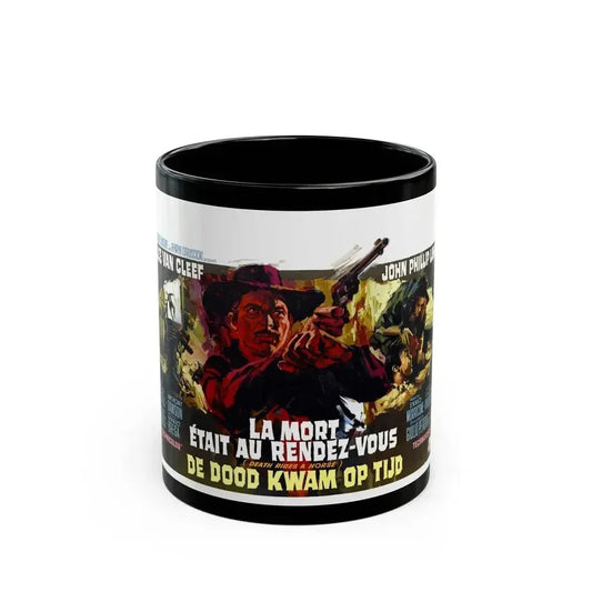DEATH RIDES A HORSE (BELGIUM) 1967 Movie Poster - Black Coffee Mug 11oz - Go Mug Yourself
