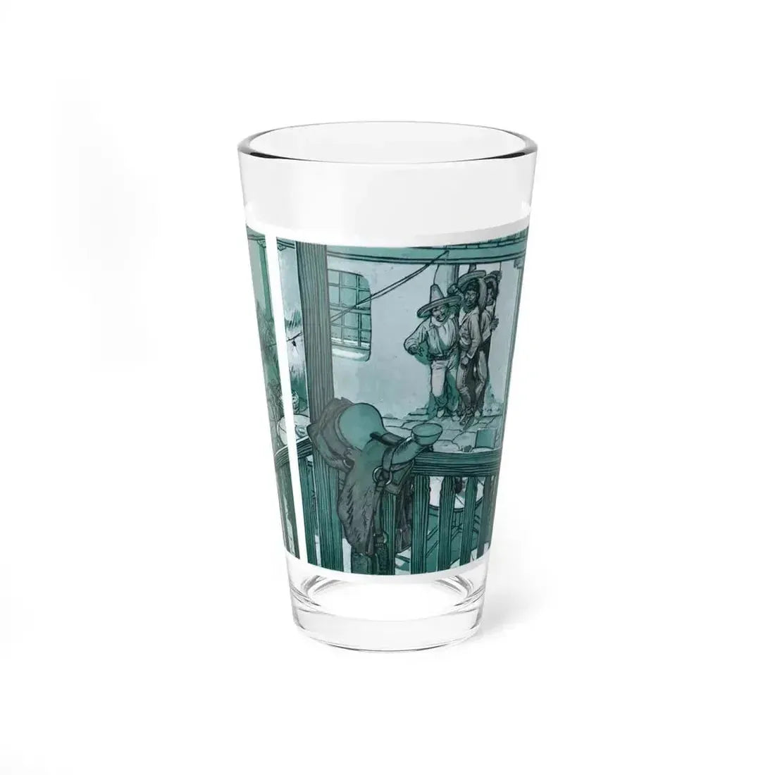 Death Rides The Mesa, The American Magazine, January 1934 - Pint Glass 16oz 16oz - Go Mug Yourself