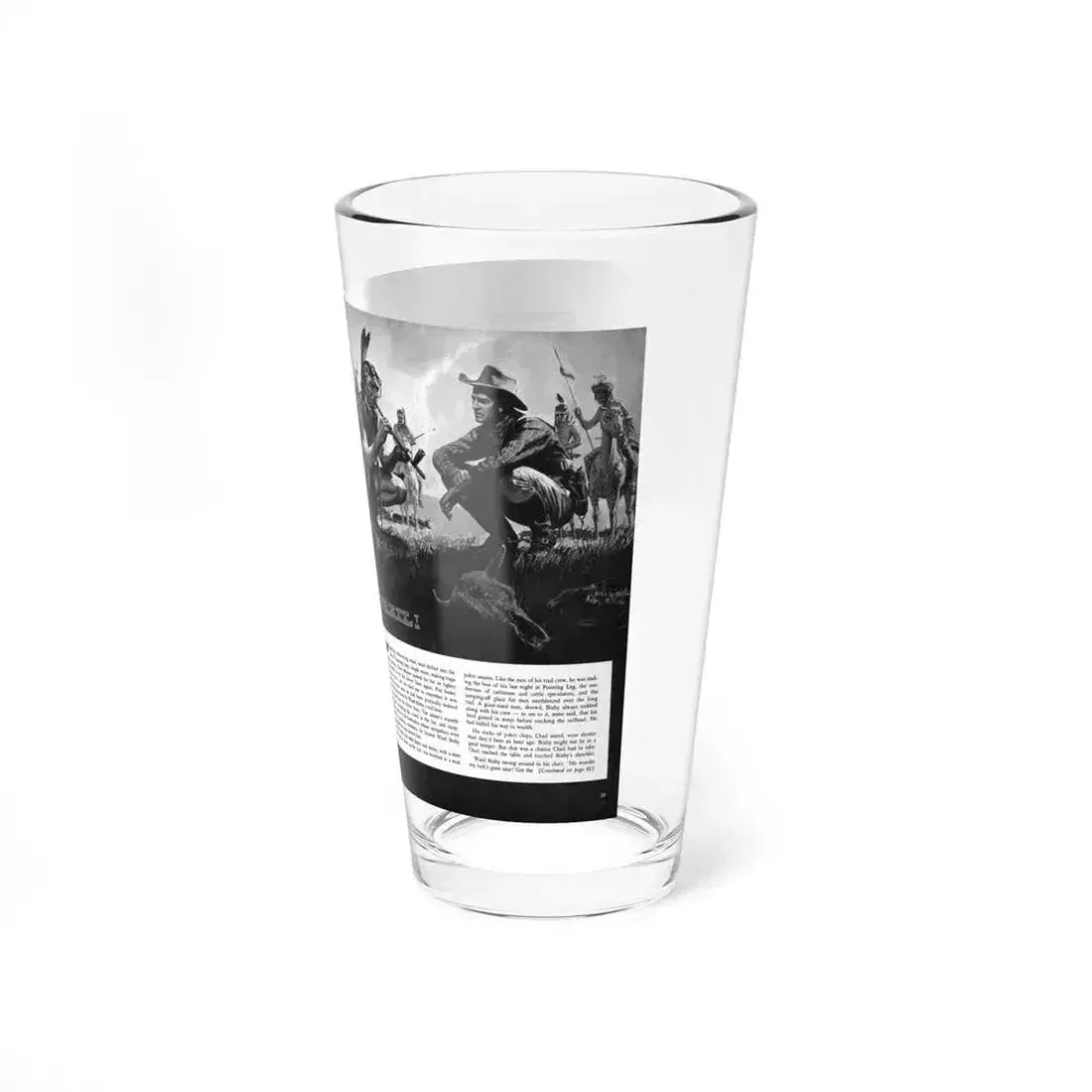 Death Rides This Trail, Adventure magazine, April 1959 - Pint Glass 16oz - Go Mug Yourself