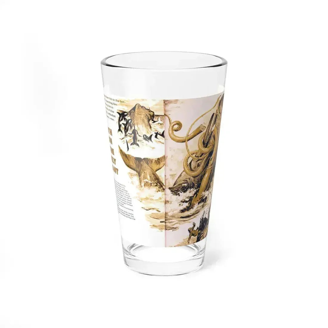 Death Run of the Lonely Giant, Adam magazine, July 1976 - Pint Glass 16oz 16oz - Go Mug Yourself