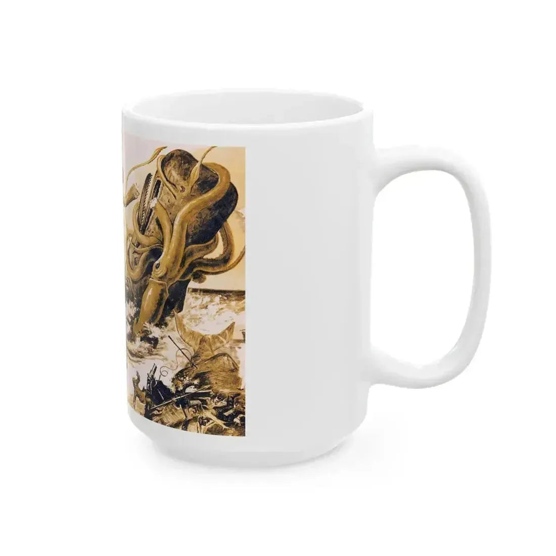 Death Run of the Lonely Giant, Adam magazine, July 1976 - White Coffee Mug - Go Mug Yourself
