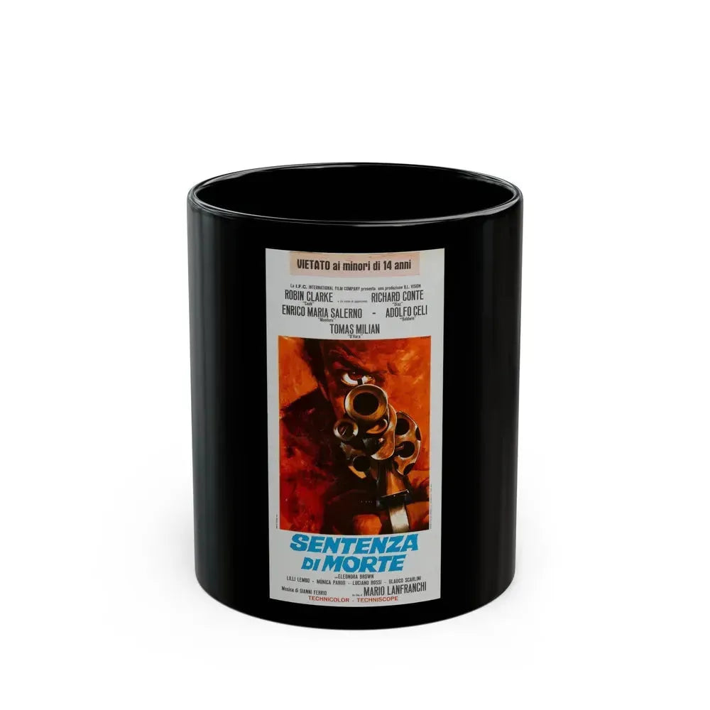 DEATH SENTENCE 1968 Movie Poster - Black Coffee Mug 11oz - Go Mug Yourself