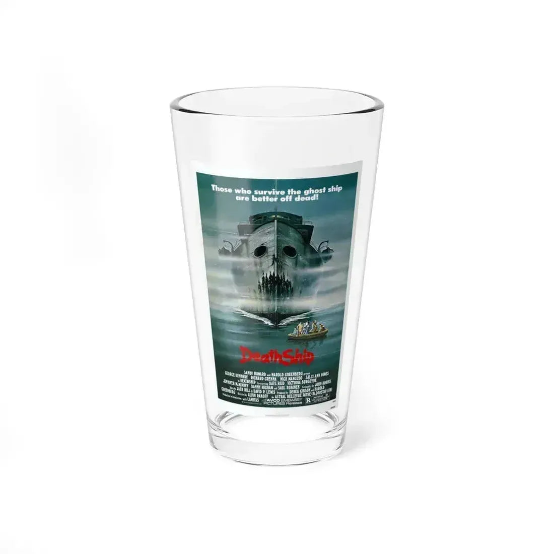 DEATH SHIP 1980 Movie Poster - Pint Glass 16oz 16oz - Go Mug Yourself