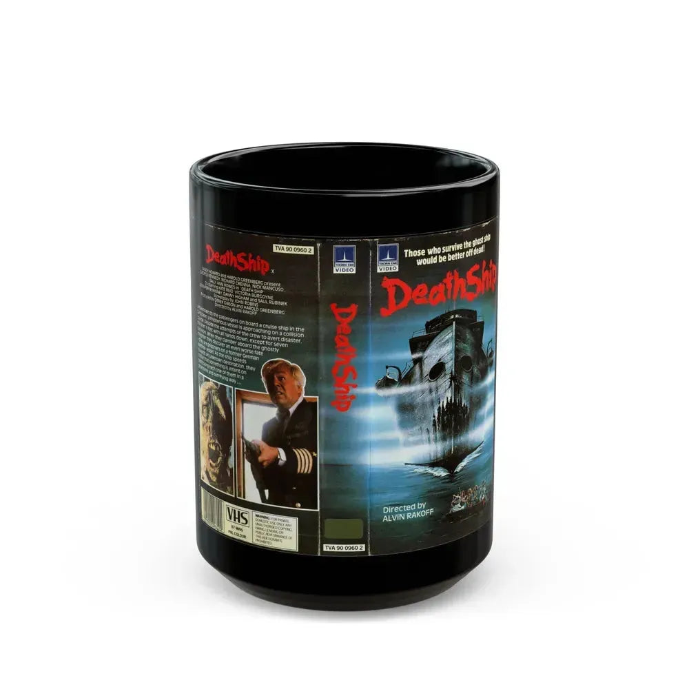 DEATH SHIP VERSION3 (VHS COVER) - Black Coffee Mug 15oz - Go Mug Yourself