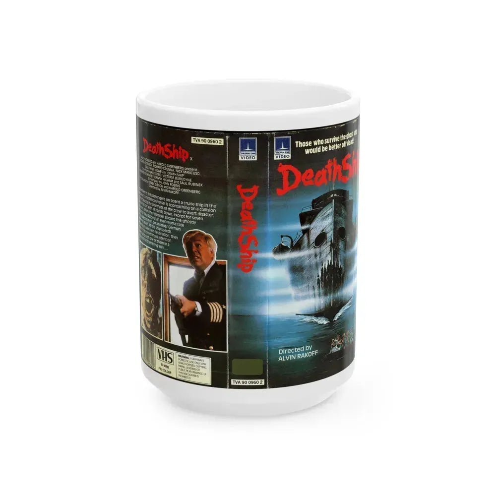 DEATH SHIP (VHS COVER) - White Coffee Mug 15oz - Go Mug Yourself