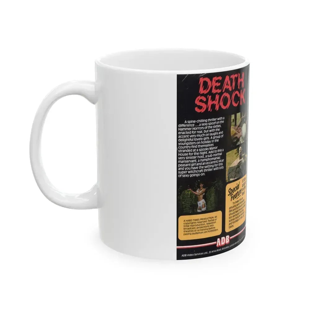 DEATH SHOCK VERSION 2 (VHS COVER) - White Coffee Mug - Go Mug Yourself