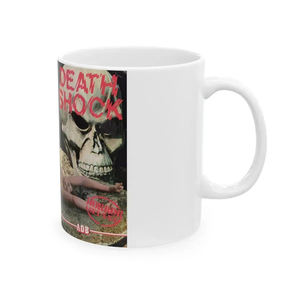 DEATH SHOCK VERSION 2 (VHS COVER) - White Coffee Mug - Go Mug Yourself