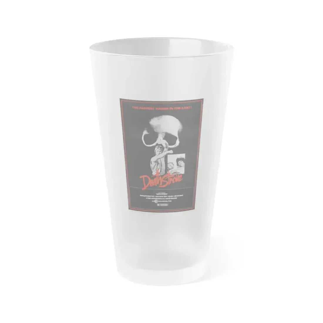 DEATH STROKE 1981 Movie Poster - Frosted Pint Glass 16oz 16oz Frosted - Go Mug Yourself