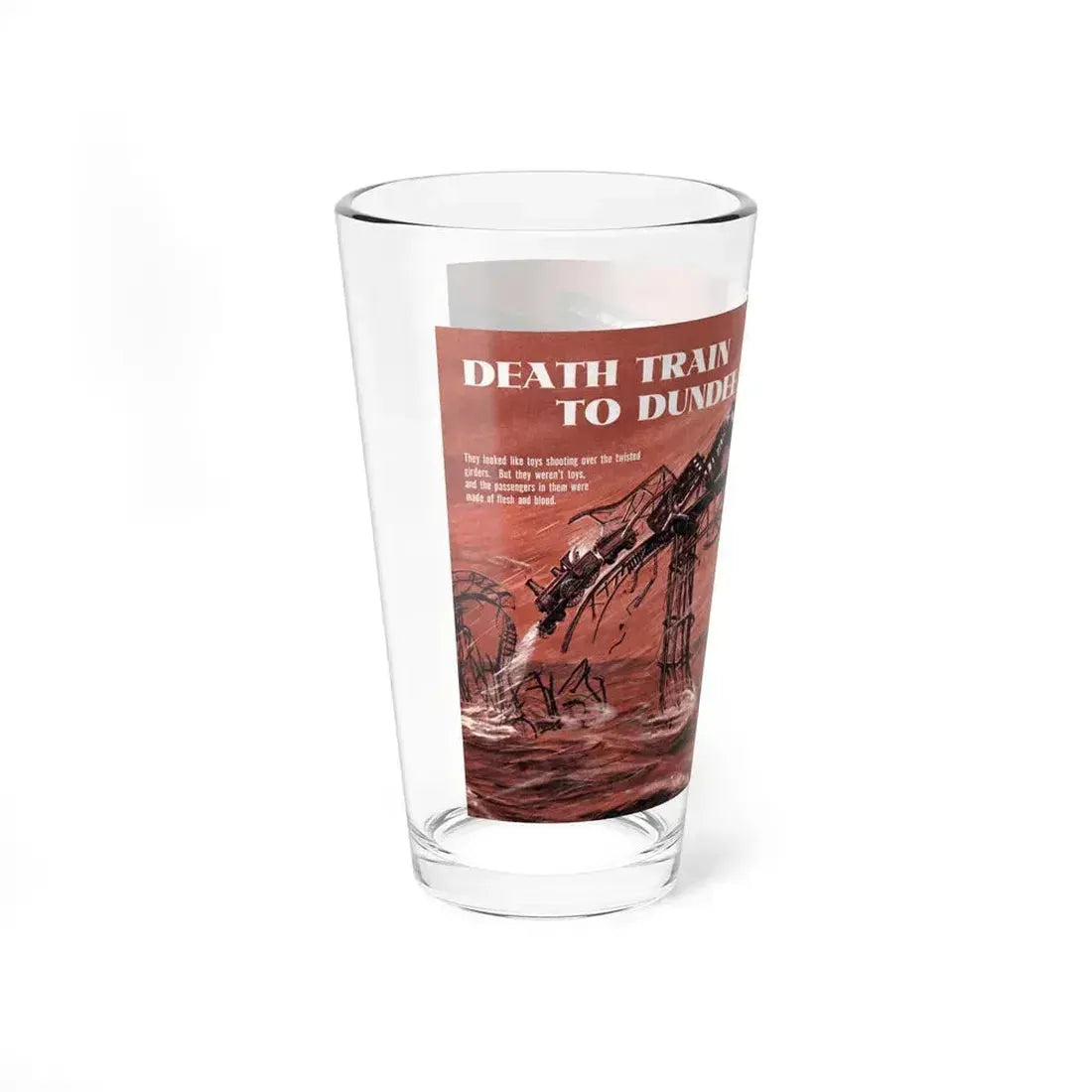 Death Train to Dundee, Stag magazine, November 1957 - Pint Glass 16oz - Go Mug Yourself