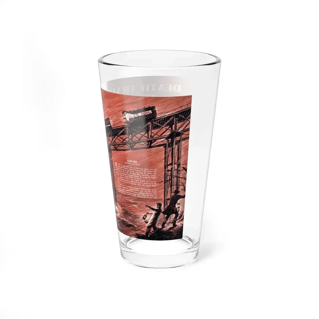 Death Train to Dundee, Stag magazine, November 1957 - Pint Glass 16oz - Go Mug Yourself