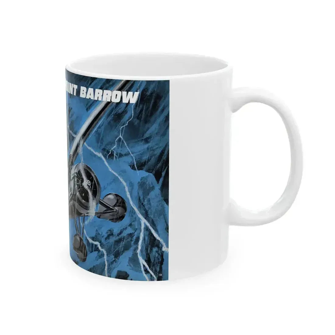 Death Waits at Point Barrow, Man's Magazine, November 1959 - White Coffee Mug - Go Mug Yourself