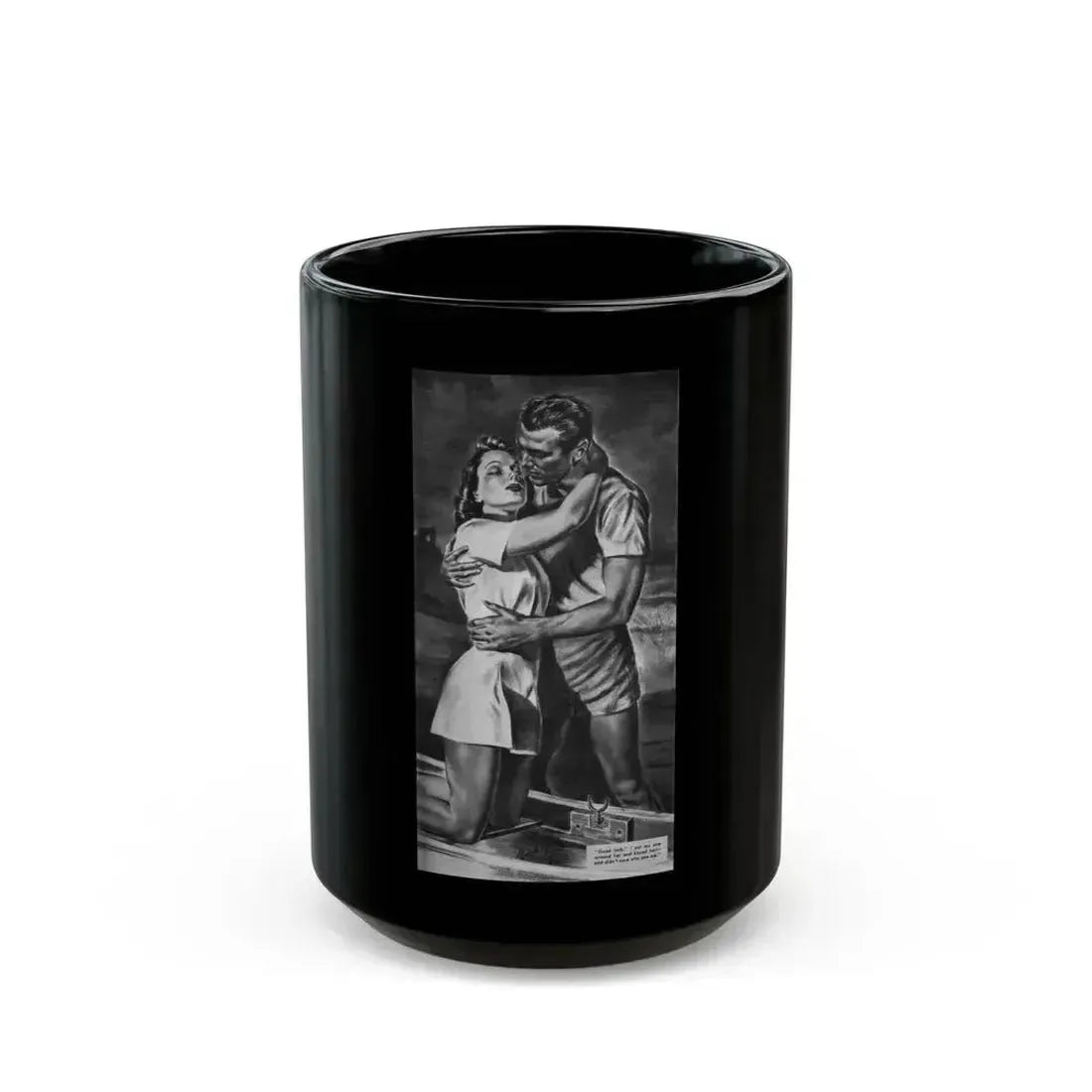 Death Waits For A Lady, Liberty magazine, February 8, 1941 - Black Coffee Mug 15oz - Go Mug Yourself