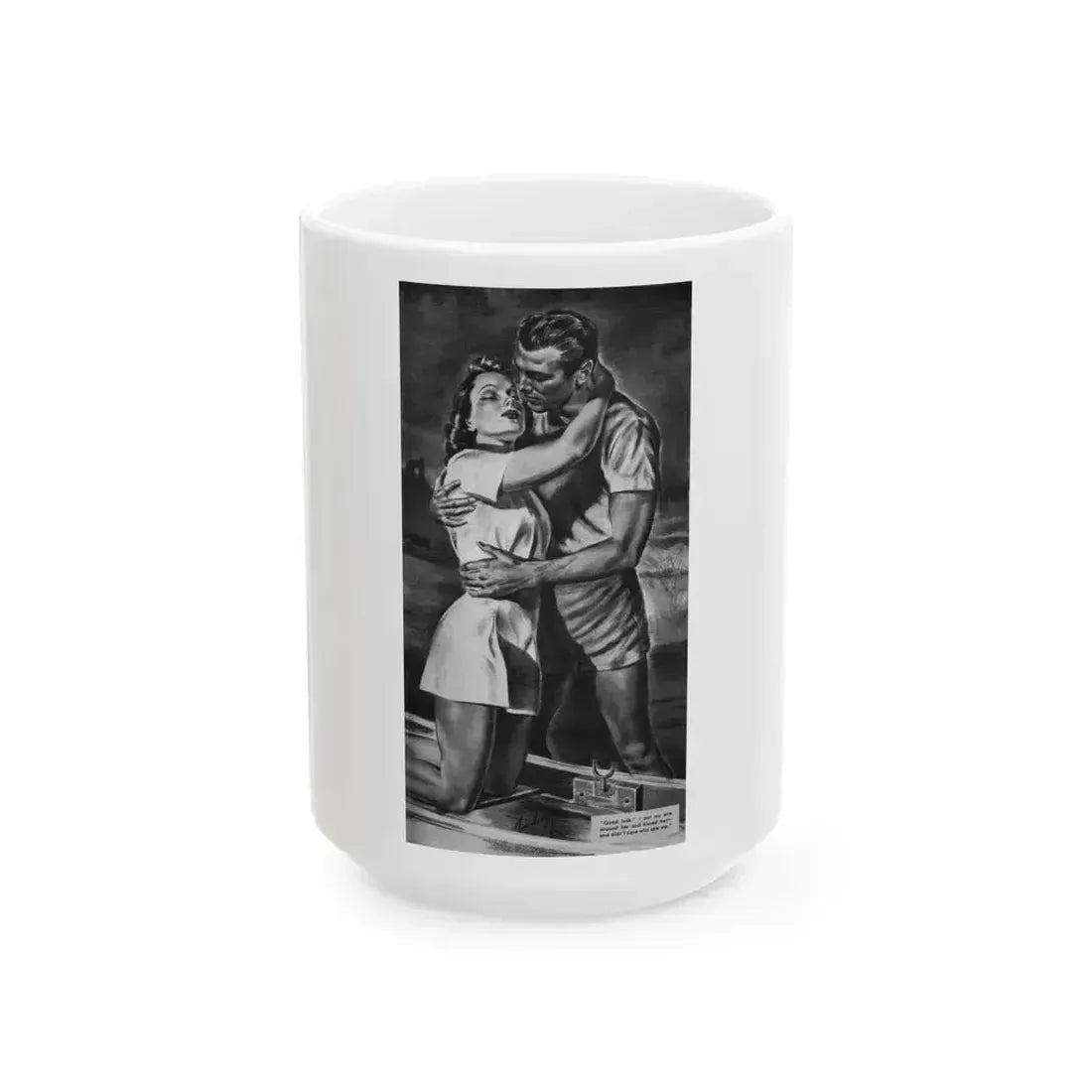 Death Waits For A Lady, Liberty magazine, February 8, 1941 - White Coffee Mug 15oz - Go Mug Yourself