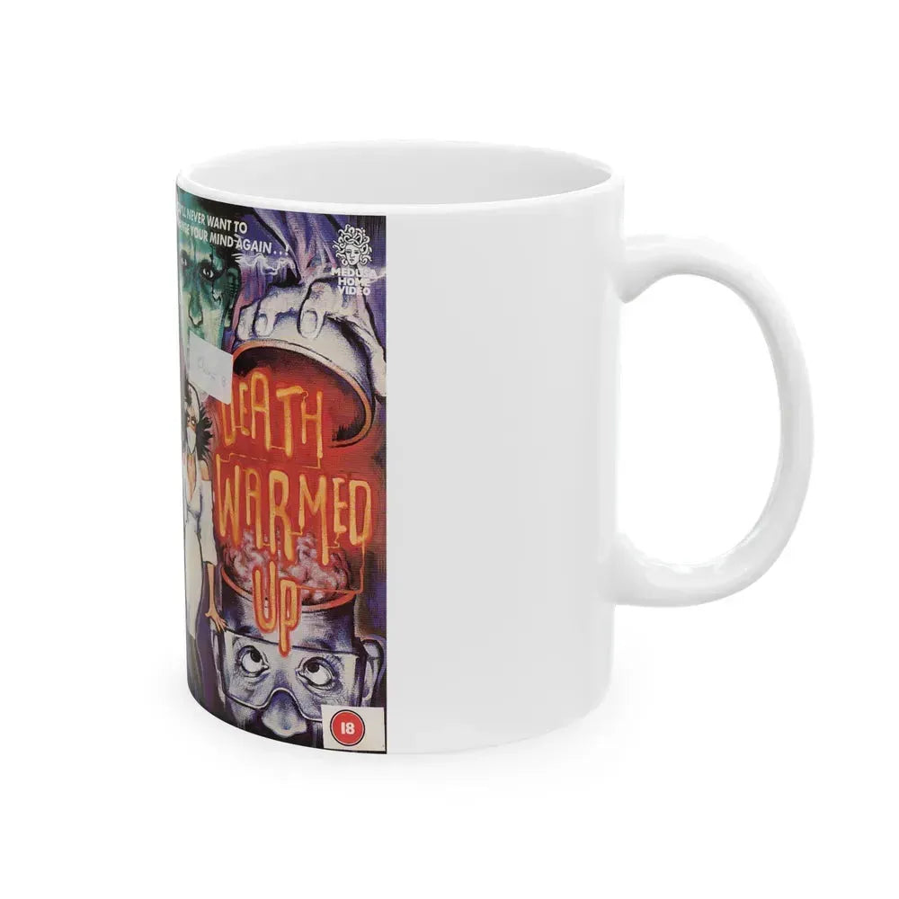 DEATH WARMED UP MEDUSA HOME VIDEO (VHS COVER) - White Coffee Mug - Go Mug Yourself