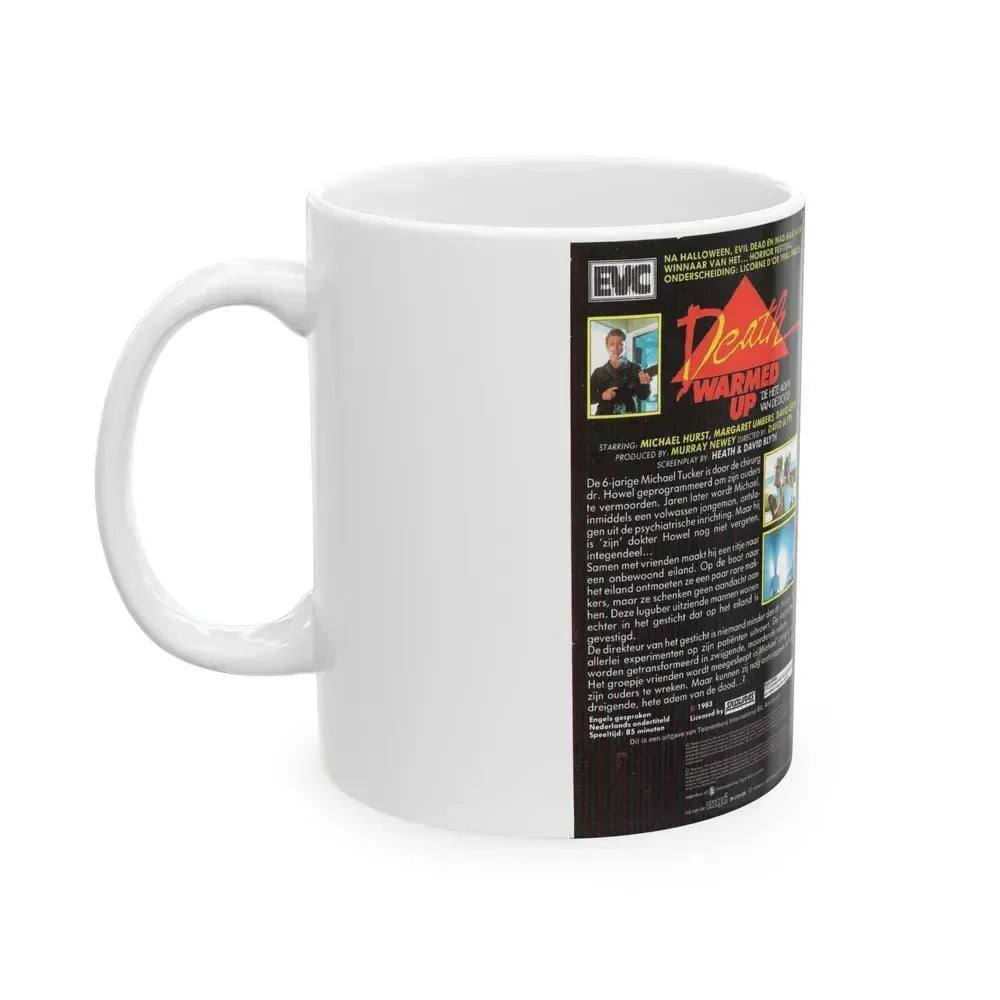 DEATH WARMED UP MICHAEL HURST (VHS COVER) - White Coffee Mug - Go Mug Yourself