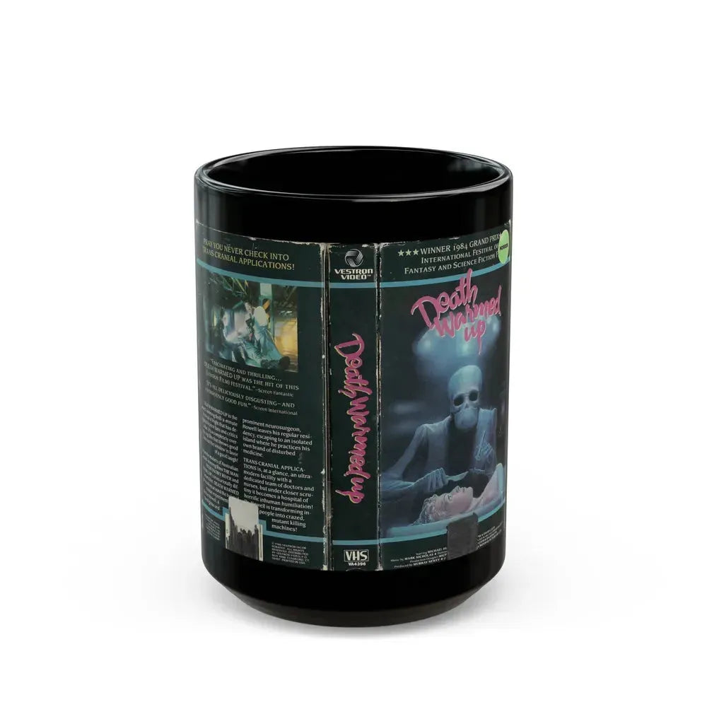 DEATH WARMED UP (VHS COVER) - Black Coffee Mug 15oz - Go Mug Yourself