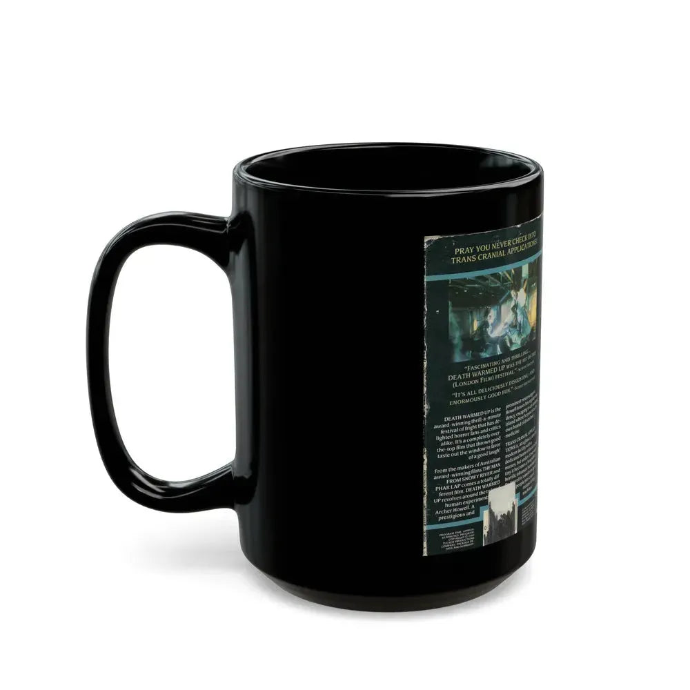 DEATH WARMED UP (VHS COVER) - Black Coffee Mug - Go Mug Yourself
