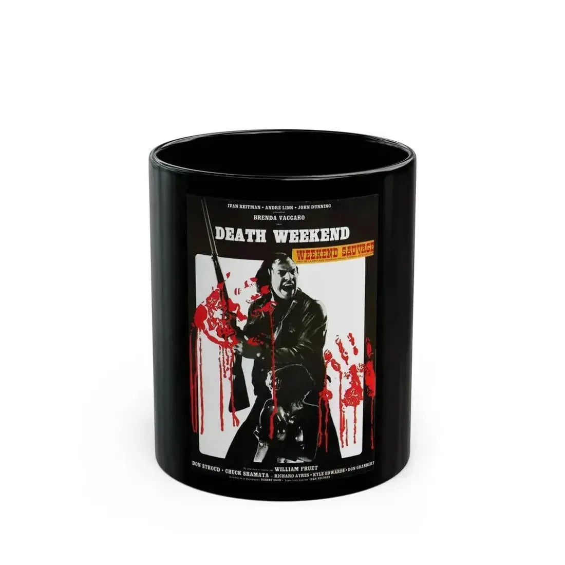 DEATH WEEKEND (HOUSE BY THE LAKE) 1976 Movie Poster - Black Coffee Mug 11oz - Go Mug Yourself
