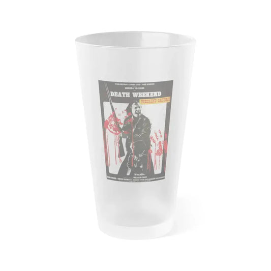 DEATH WEEKEND (HOUSE BY THE LAKE) 1976 Movie Poster - Frosted Pint Glass 16oz Default Title - Go Mug Yourself