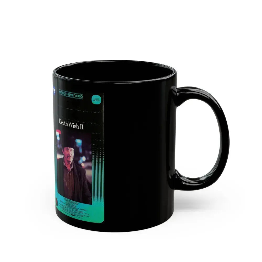 DEATH WISH 2 (VHS COVER) - Black Coffee Mug - Go Mug Yourself