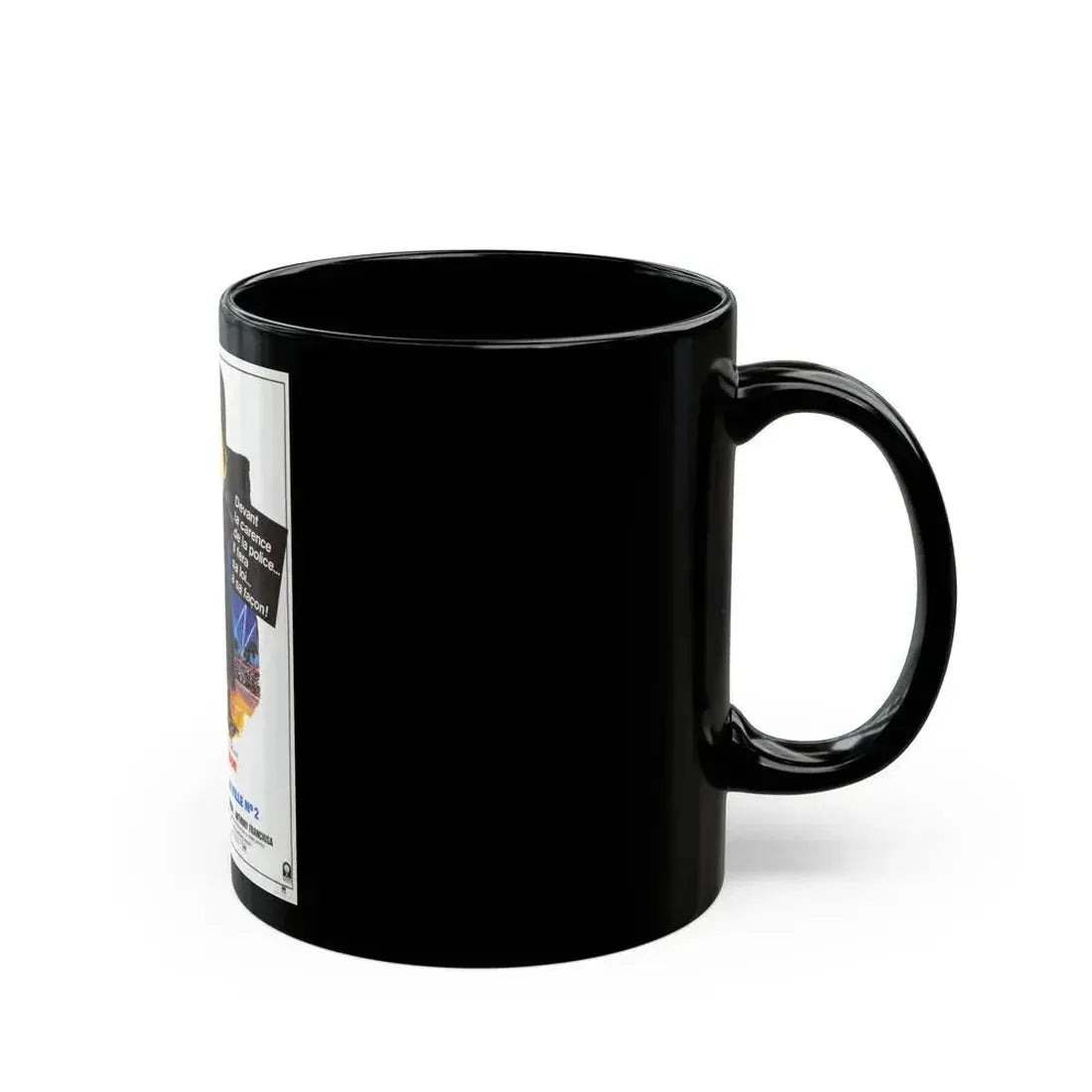 DEATH WISH II (FRENCH) 1982 Movie Poster - Black Coffee Mug - Go Mug Yourself