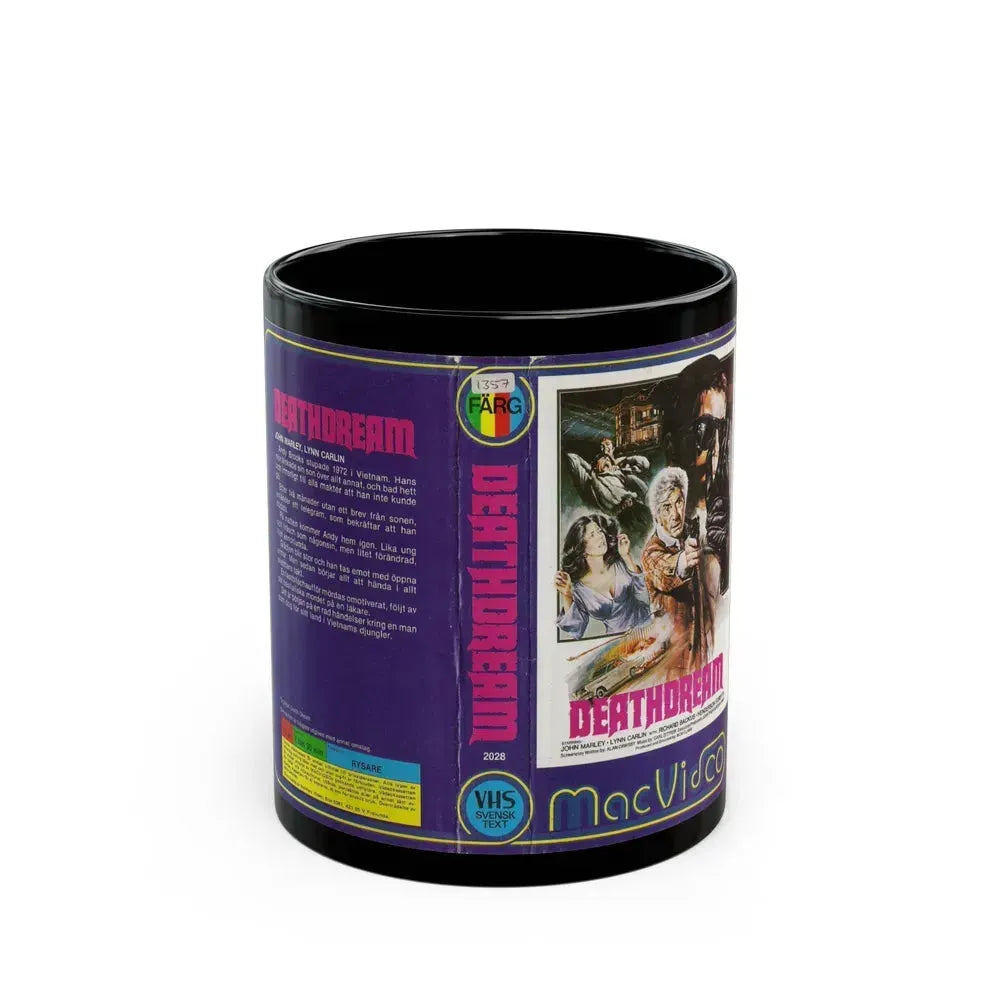 DEATHDREAM MAC VIDEO (VHS COVER) - Black Coffee Mug 11oz - Go Mug Yourself