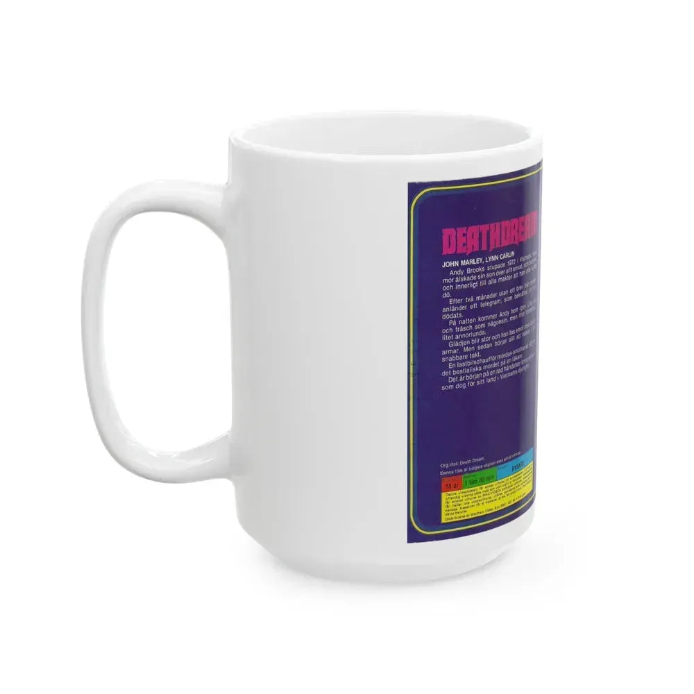 DEATHDREAM MAC VIDEO (VHS COVER) - White Coffee Mug - Go Mug Yourself